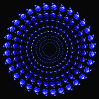 Glass Bead Game 1<br>2012, 100x100 , composit, digital printing with UY-curable inks